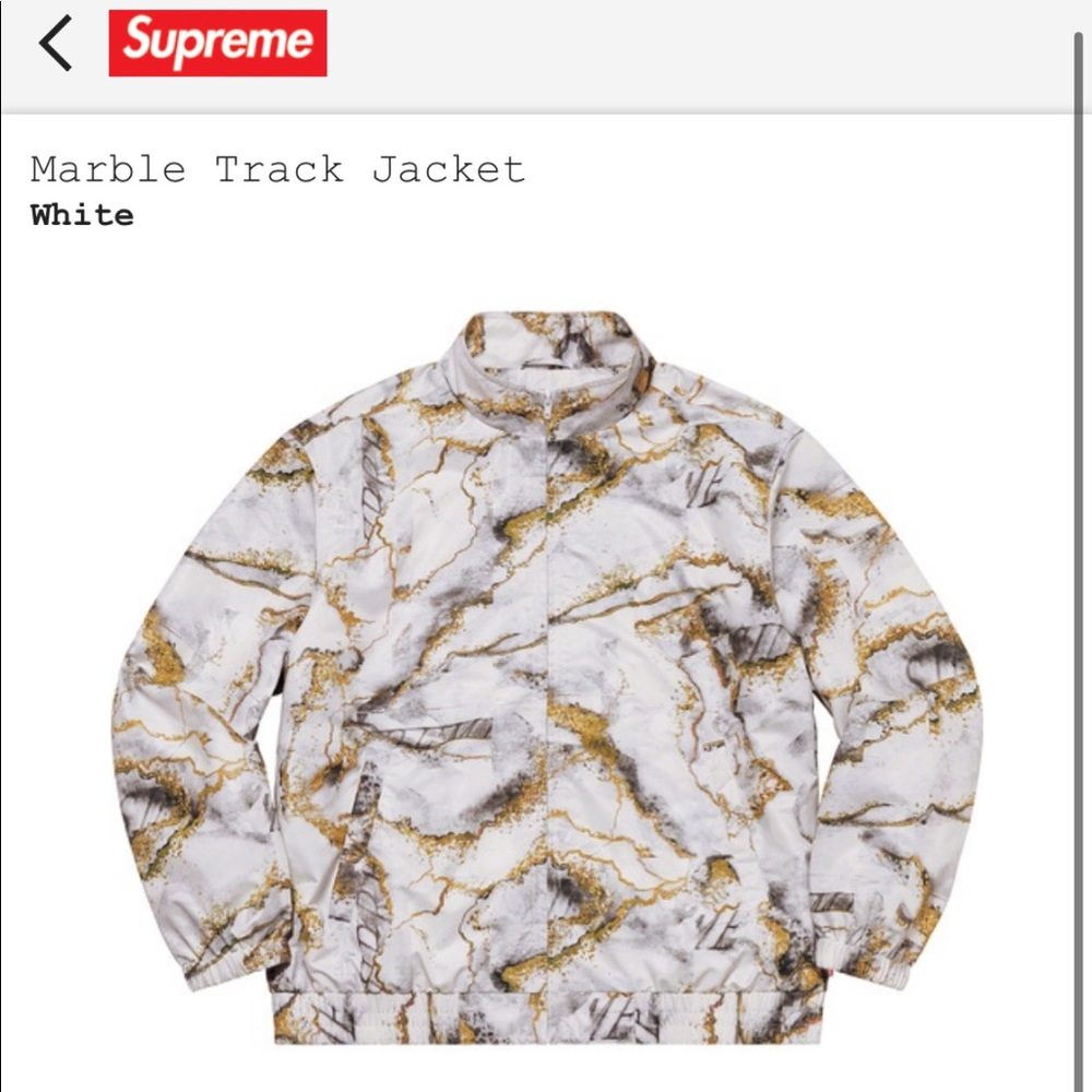 Supreme Marble Track Jacket
